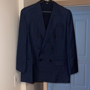 Theory Pinstripe 100% Virgin Wool Blazer